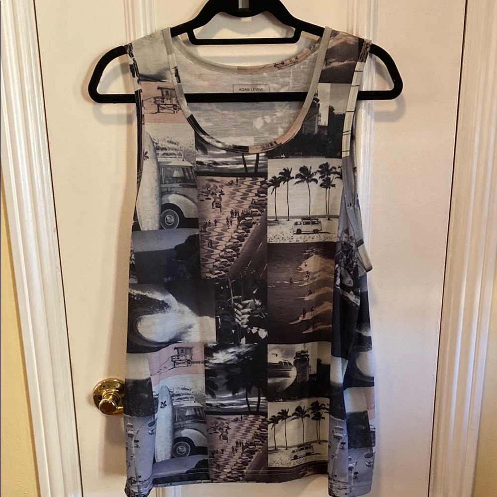 Adam Levine Women's Multicolor Graphic Tank Top